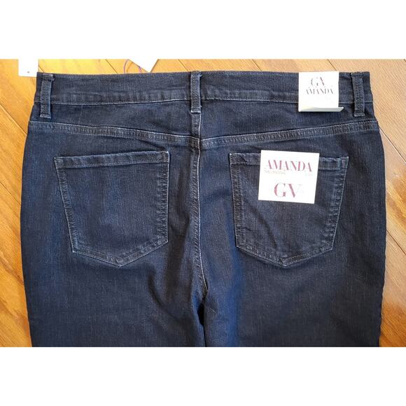 Gloria Vanderbilt Amanda Denim Blue Jeans Size 14S Stretch Slimming Jean - Picture 4 of 12